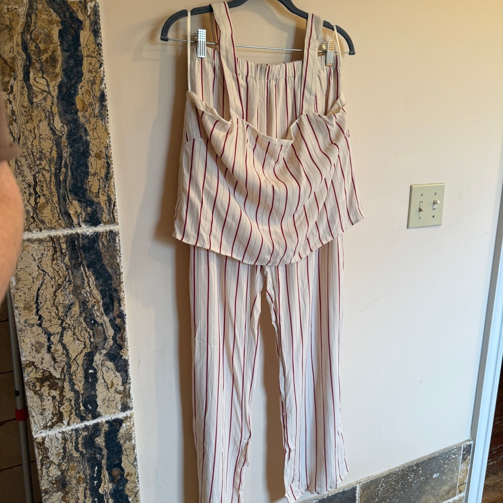 Wild Honey Red and White Striped Ensemble